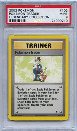 Pokemon PSA 9 Mint Pokemon Trader Rare 103/110 Legendary Collection - Image 1
