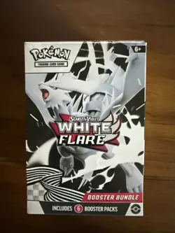 Pokemon TCG Scarlet & Violet White Flare 6 Booster Packs Box Factory Sealed New - Image 1