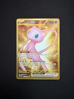 Mew ex 151 Gold Metal Promo Pokemon TCG 205/165 Ultra Rare Scarlet & Violet - Image 1
