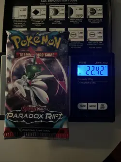 Heavy 22.42g Pokemon Sealed Paradox Rift Booster Pack - Image 1