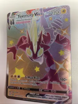 Pokemon TCG Toxtricity VMAX SV113/SV122 Shining Fates: Shiny Vault Holo NM - Image 1