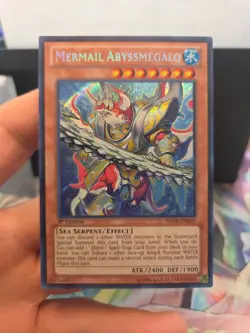 Yu-Gi-Oh Mermail Abyssmegalo ABYR-EN020 Secret Rare 1st Edition NM- - Image 2