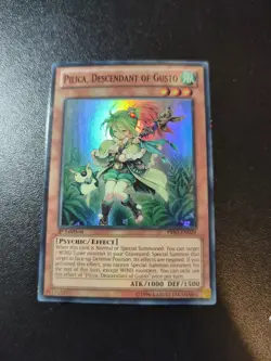 Pilica Descendant of Gusto PRIO-EN029 Super Rare 1st Edition Yugioh - Image 1