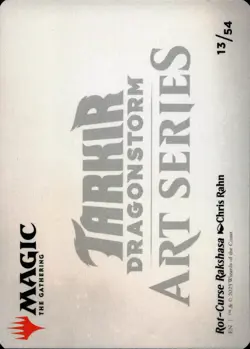 Rot-Curse Rakshasa Art Card (13/54) Art Series: Tarkir: Dragonstorm - Image 2