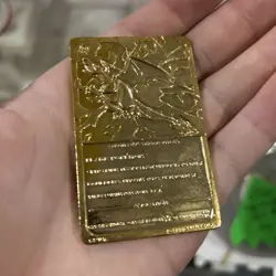 Pokemon Charizard Trading Card 23k Gold Plated Burger King 1999 Card Only - Image 2