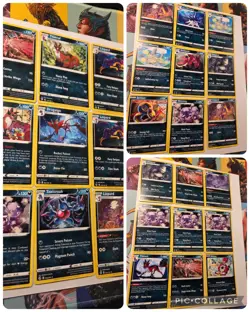 Pokemon TCG Trading Card Lot dark type rares 2021-2023 Yveltal Muk Weezing - Image 1