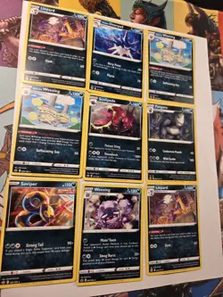 Pokemon TCG Trading Card Lot dark type rares 2021-2023 Yveltal Muk Weezing - Image 2