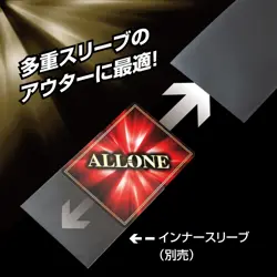 ALLONE Alone Card Sleeve 2nd layer trading card protector embossed BK mini 62 x - Image 3