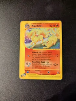 Ninetales 25/147 Aquapolis Pokemon Card Regular Rare Non-Holo MP - Image 1