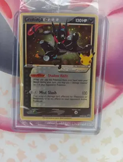 SEALED Greninja Gold Star SWSH144 Celebrations Promo Holo Pokemon Card one swirl - Image 2
