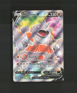 Rhyperior V 181/189 Darkness Ablaze Full Art Ultra Rare Holo Pokemon Card NM - Image 1