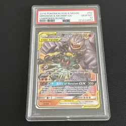 Marshadow & Machamp GX 82/214 PSA 10 Unbroken Bonds Pokemon Card - Image 1