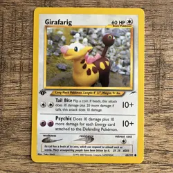 Pokemon TCG Girafarig Neo Destiny 1st Edition Common Card 66/105 Regular NM-MINT - Image 1