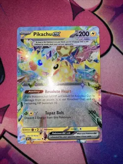 Pikachu ex 057/191 Sv08: Surging Sparks Holo Double Rare Near Mint English Card - Image 2