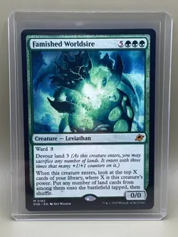 FAMISHED WORLDSIRE #0182 Edge Of Eternities MTG MYTHIC RARE Card Near Mint - Image 1