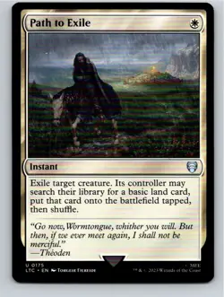 Magic the Gathering Path to Exile Lord of the Rings Commander MTG Free Shipping! - Image 1