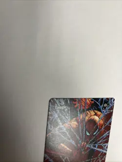 Tangle Borderless Nonfoil Spiderman MTG Miscut - Image 4