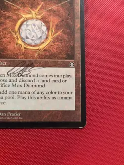 Mox Diamond LP/MP Signed Stronghold MTG Magic - Image 5
