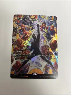 Thrill Of Possibility Foil Borderless Spiderman MTG - Image 1