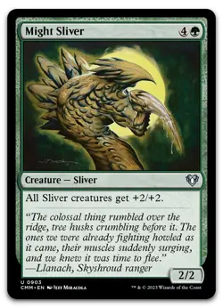 Might Sliver #903 (NM) Commander Masters CMM Magic MTG - Image 1