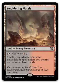 Smoldering Marsh #379 (NM) Modern Horizons 3 M3C Magic MTG - Image 1