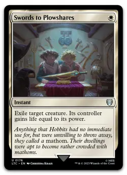 Swords to Plowshares #178 (NM) Lord of the Rings LTC Magic MTG - Image 1
