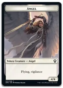 Angel Token #1 (NM) Dominaria United DMC Magic MTG - Image 1