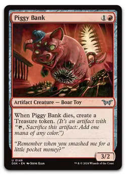 Piggy Bank #148 (NM) Duskmourn DSK Magic MTG - Image 1