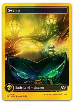 Swamp (0509) (First-Place Foil) #509 (NM) Aetherdrift DFT Magic MTG - Image 1