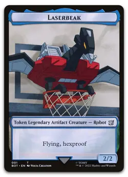 Laserbeak Token #1 (NM) Transformers BOT Magic MTG - Image 1