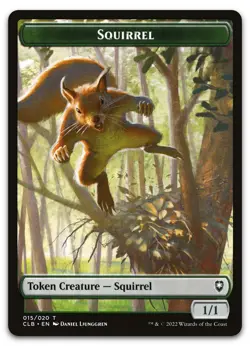 Squirrel Token #15 (NM) Baldur's Gate CLB Magic MTG - Image 1