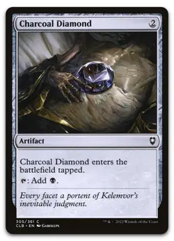 Charcoal Diamond #305 (NM) Baldur's Gate CLB Magic MTG - Image 1