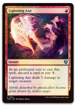Lightning Axe #162 (Foil) (NM) Innistrad Remastered INR Magic MTG - Image 1