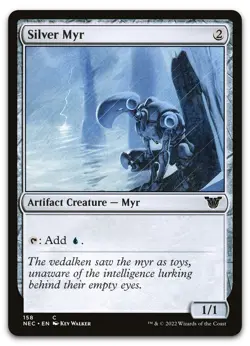 Silver Myr #158 (NM) Kamigawa Neon Dynasty NEC Magic MTG - Image 1