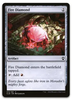 Fire Diamond #313 (NM) Baldur's Gate CLB Magic MTG - Image 1