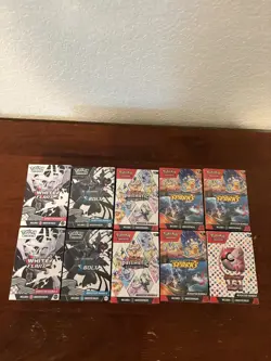 Pokemon TCG-S&V BOOSTER BUNDLES-2x WF-2x BB-2x PE- 3x SS-1x151-lot of 10 - Image 1