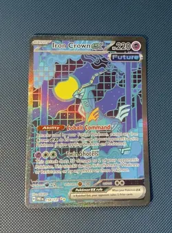 Iron Crown ex 158/131 Special Illustration Rare Prismatic Evolutions Pokemon NM - Image 1
