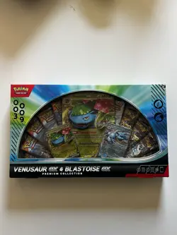Venusaur ex & Blastoise ex Premium Collection GameStop Exclusive - Pokemon TCG - Image 1