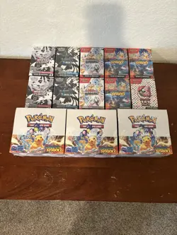 Pokemon TCG-S&V-3x SS Box-2xPE-2xWF-2xBB-3xSS-1x151- bundles lot of 13 - Image 1