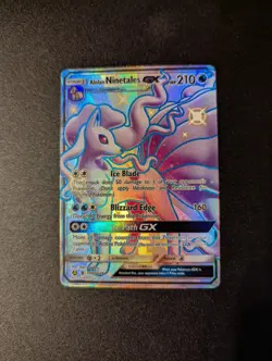 Alolan Ninetales GX SV53/SV94 Hidden Fates Full Art Shiny Pokemon TCG NM - Image 1