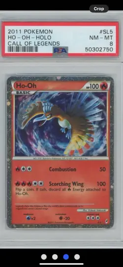 2011 POKEMON CALL OF LEGENDS #SL5 HO-OH-HOLO CALL OF LEGENDS - Image 1