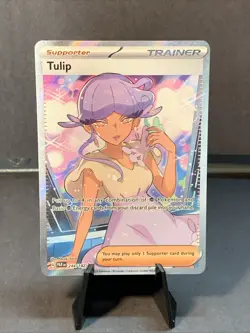 Pokemon TCG Tulip 244/182 Full Art Trainer Ultra Rare Paradox Rift NM/M - Image 1