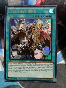 Yugioh Ties That Bind Ultra Rare LEDE-EN053 1st Edition Near Mint - Image 1