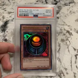 PSA 8 MINT YuGiOh Morphing Jar LCYW-EN121 1st Edition Ultra Rare LOW POP 16 - Image 1
