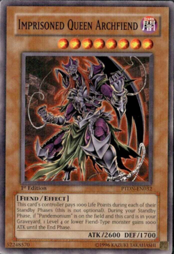 YuGiOh! - Imprisoned Queen Archfiend - Common - Image 1