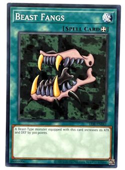 YuGiOh! - Beast Fangs - LOB-EN041 - Unlimited - Common - Image 1