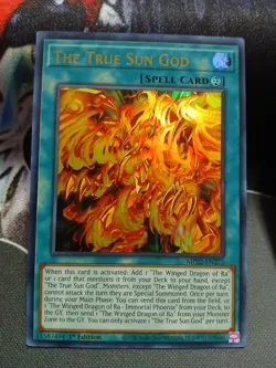 Yugioh The True Sun God Ultra Rare MP22-EN275 1st Ed Near Mint - Image 1