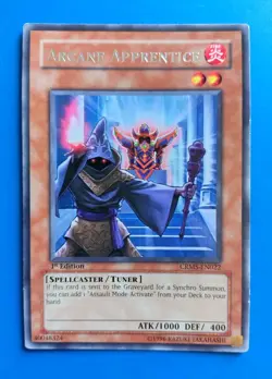 Lightly Played Yugioh Arcane Apprentice CRMS-EN022 Rare 1st Edition - Image 1