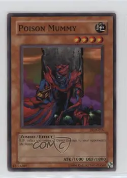 Poison Mummy YuGiOh Pharaonic Guardian #PGD-016 2003 - Image 1