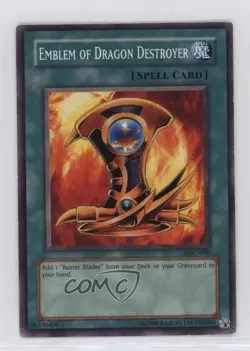 Emblem of Dragon Destroyer Unlimited YuGiOh Magician's Force #MFC-090 2003 - Image 1